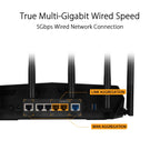 ASUS TUF Gaming WiFi 6 Router (TUF-AX6000) -Dedicated Gaming Port, Dual 2.5G Port, 3 Steps Port Forwarding, Extendable Router with AiMesh (Renewed)