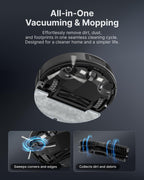 VONKO Robot Vacuum and Mop, 8000Pa, Self-Emptying, LiDAR Navigation