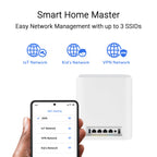 ASUS ZenWiFi BT8 Tri-Band WiFi 7 (802.11be) Smart AiMesh Extendable Router