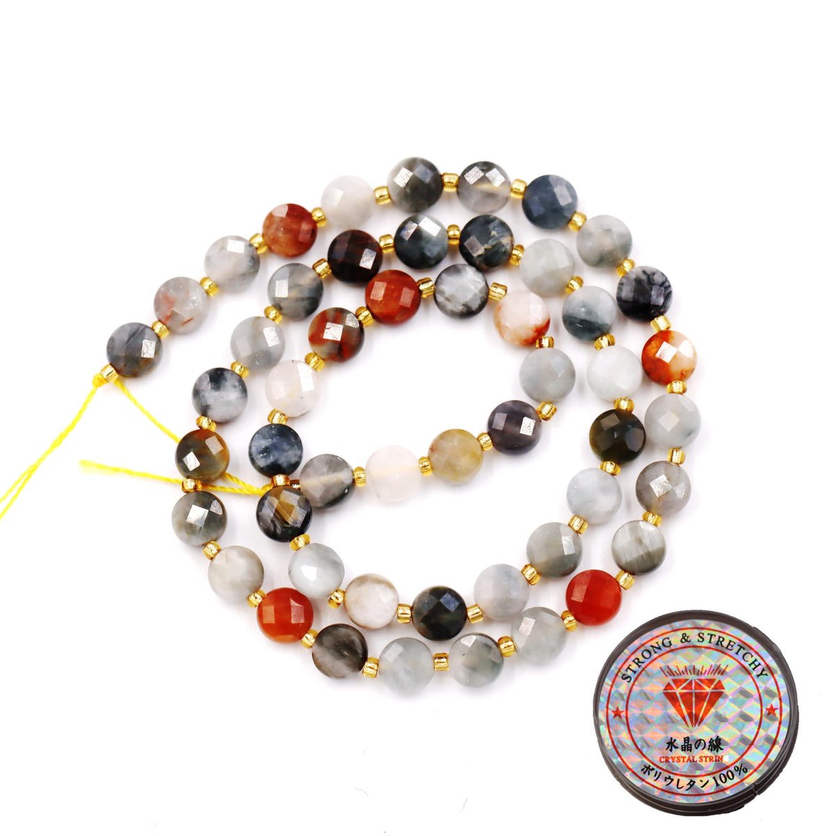 Natural Stone Beads for Jewelry Making Loose Beads with Stretch Cord for Bracelet Necklace Making AAA Tanzanite Beads 6mm