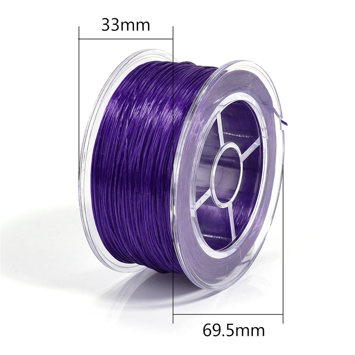 Elastic String for Bracelets 0.8mm Strong Beading Cord Colorful Flat Rope Thread DIY Jewelry Making 90M per Roll(Pink)