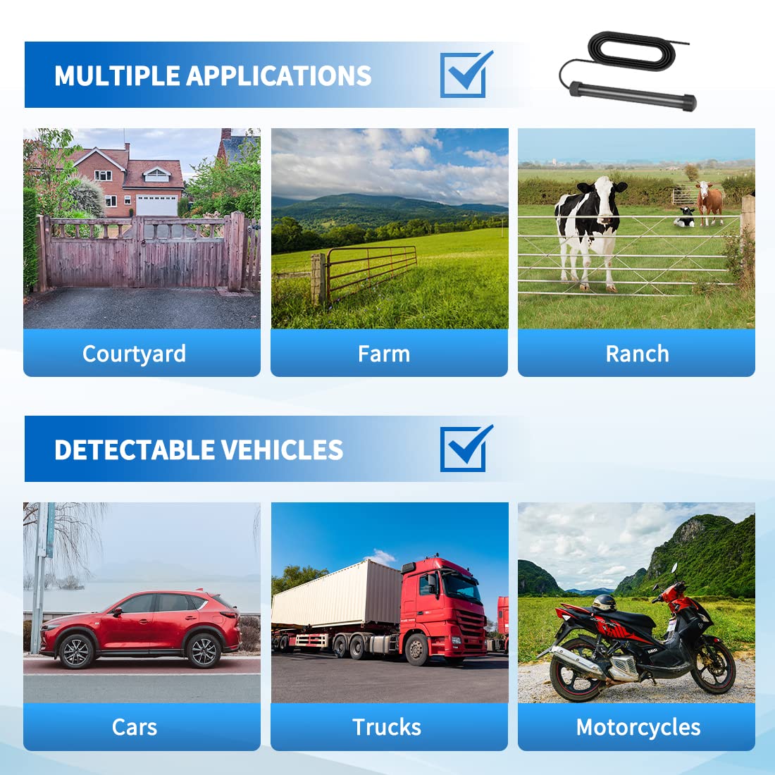 TOPENS TEW3 Vehicle Sensor Exit Wand