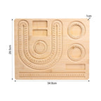 Beadboard Wooden Flocked Beading Tray