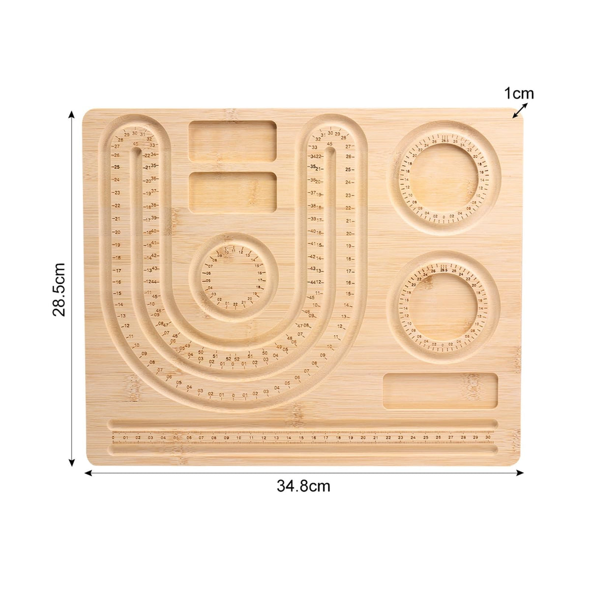 Beadboard Wooden Flocked Beading Tray