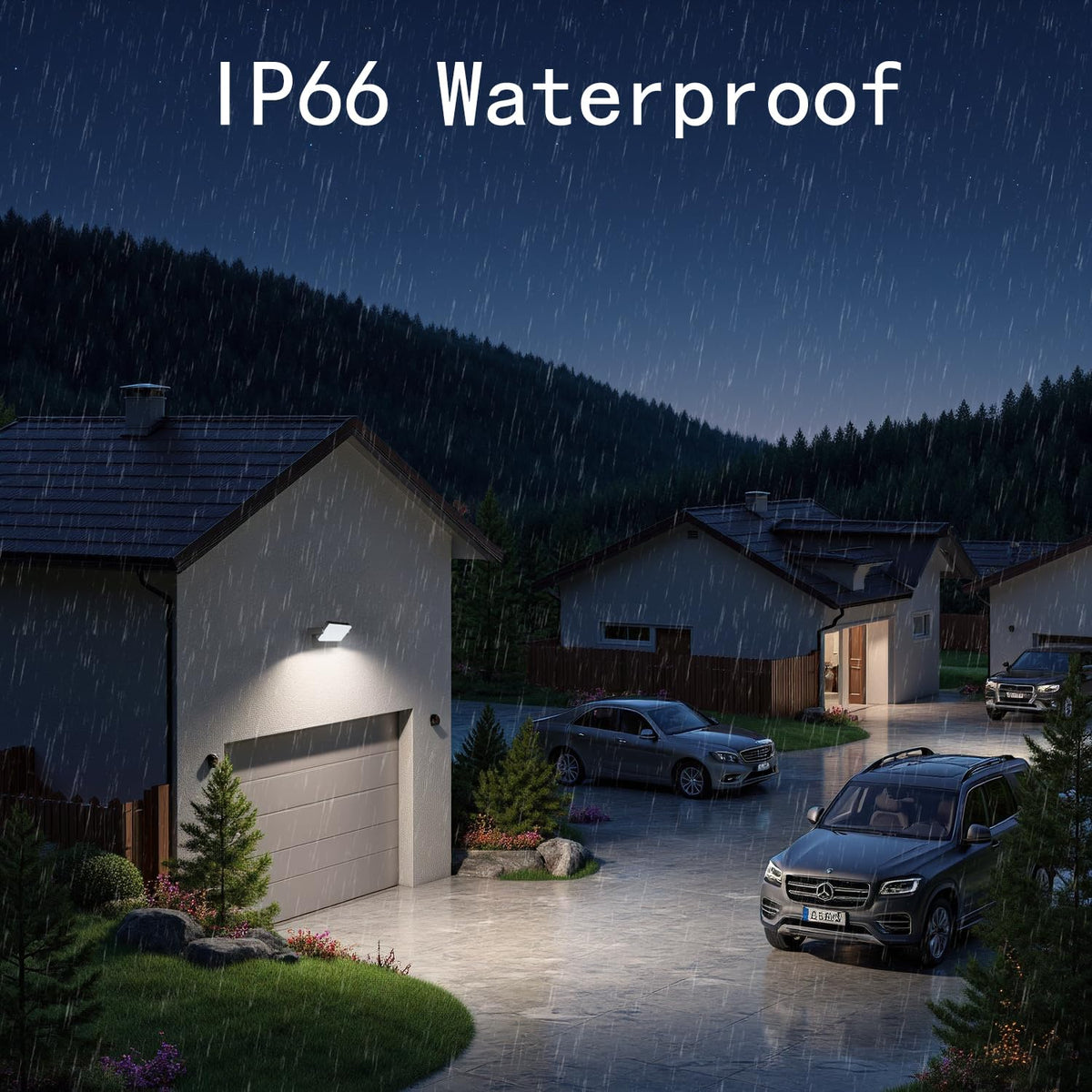 60W LED Motion Sensor Outdoor wall Light Fixtures,2 Pack