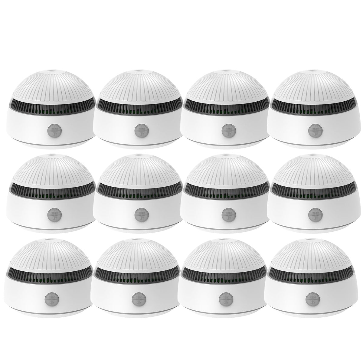 ZWE Smoke Detectors & Fire Alarms 12 Pcs with Magnetic Installation Tool