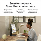 Google Nest WiFi Pro - Wi-Fi 6E - Reliable Home Wi-Fi System with Fast Speed and Whole Home Coverage - WPS - Mesh Router - Non-Retail Packaging - 2 Pack - Fog