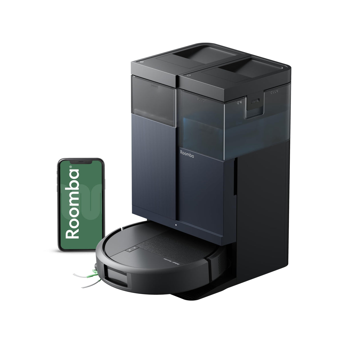 iRobot Roomba 415X Robot Vacuum & Mop Combo, 20,000Pa, 90 Days Self-Emptying, Multifunction Dock Self-Cleaning & Hot Dry, Smart Obstacle Avoidance, Lifting Spinning Mops, Ideal for Pet Hair