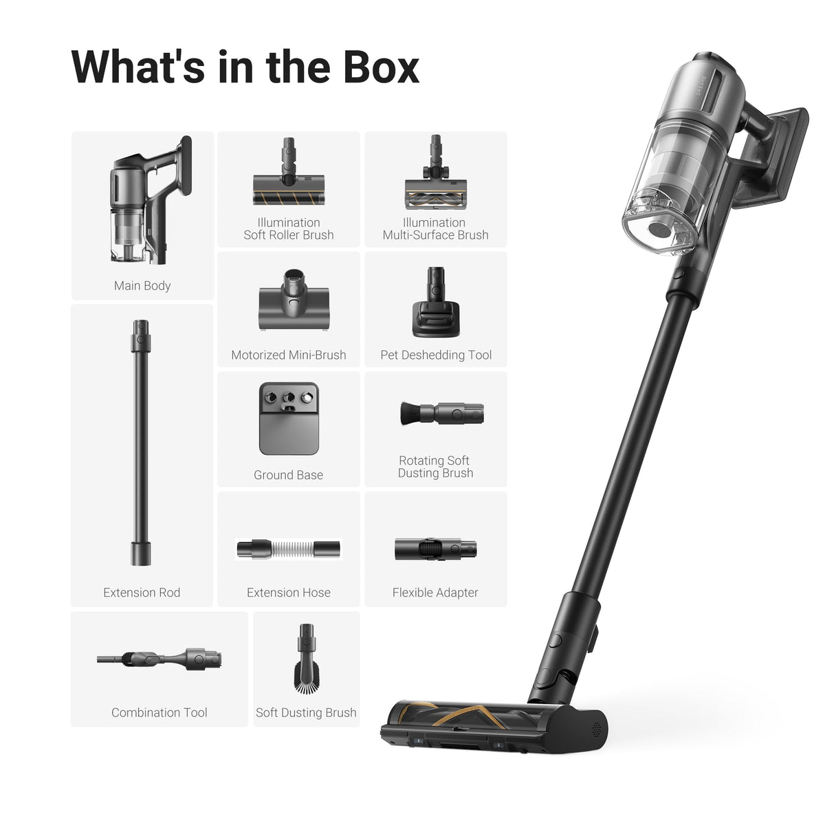 DREAME Z30 Cordless Vacuum Cleaner, 850W 90 Mins Powerful Suction