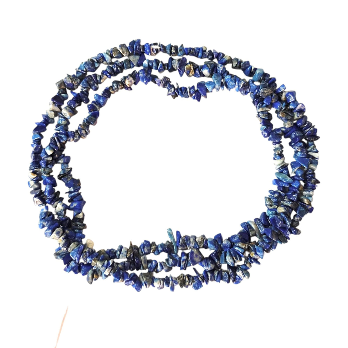 34" Natural Lapis Lazuli Chip Beads Strand 150 Ct -Pack of 20, Gravel Uncut/Freeform Shape, Nuggets for Beading- Jewelry Making, Art & Craft, Wholesale