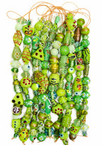 Lamp Work Handmade Glass Beads | Multi Style Glass Beads | 8” Strands | Colorful Artisan Beads for Jewelry Making | DIY Crafts & Beading Supplies (50, Strands)