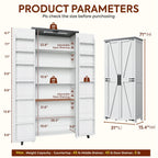 72" H Craft Storage Cabinet with LED Lights