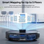 Robot Vacuum and Mop Combo, Self-Emptying, Up to 9 Weeks Self-Empty