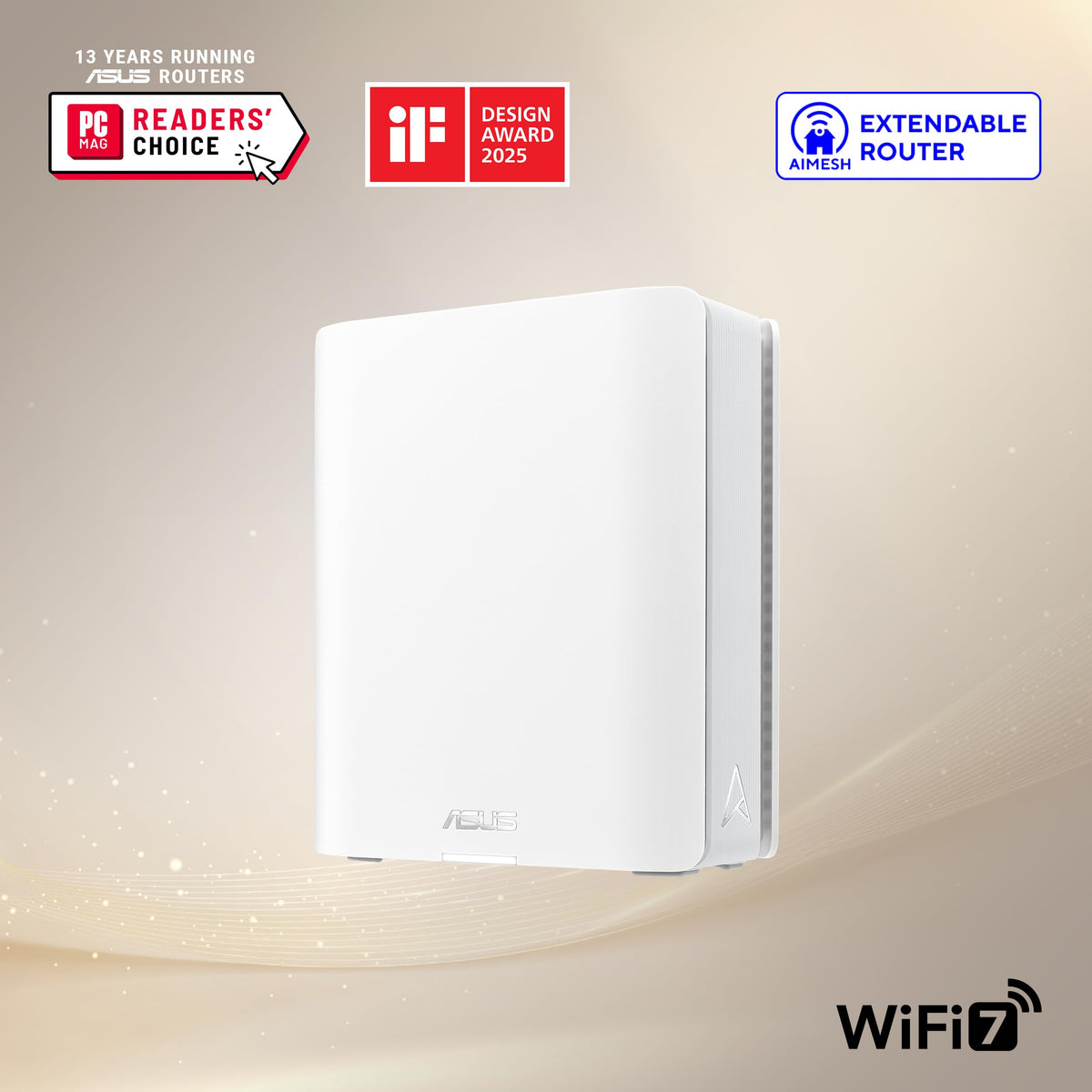 ASUS ZenWiFi BT8 Tri-Band WiFi 7 (802.11be) Smart AiMesh Extendable Router