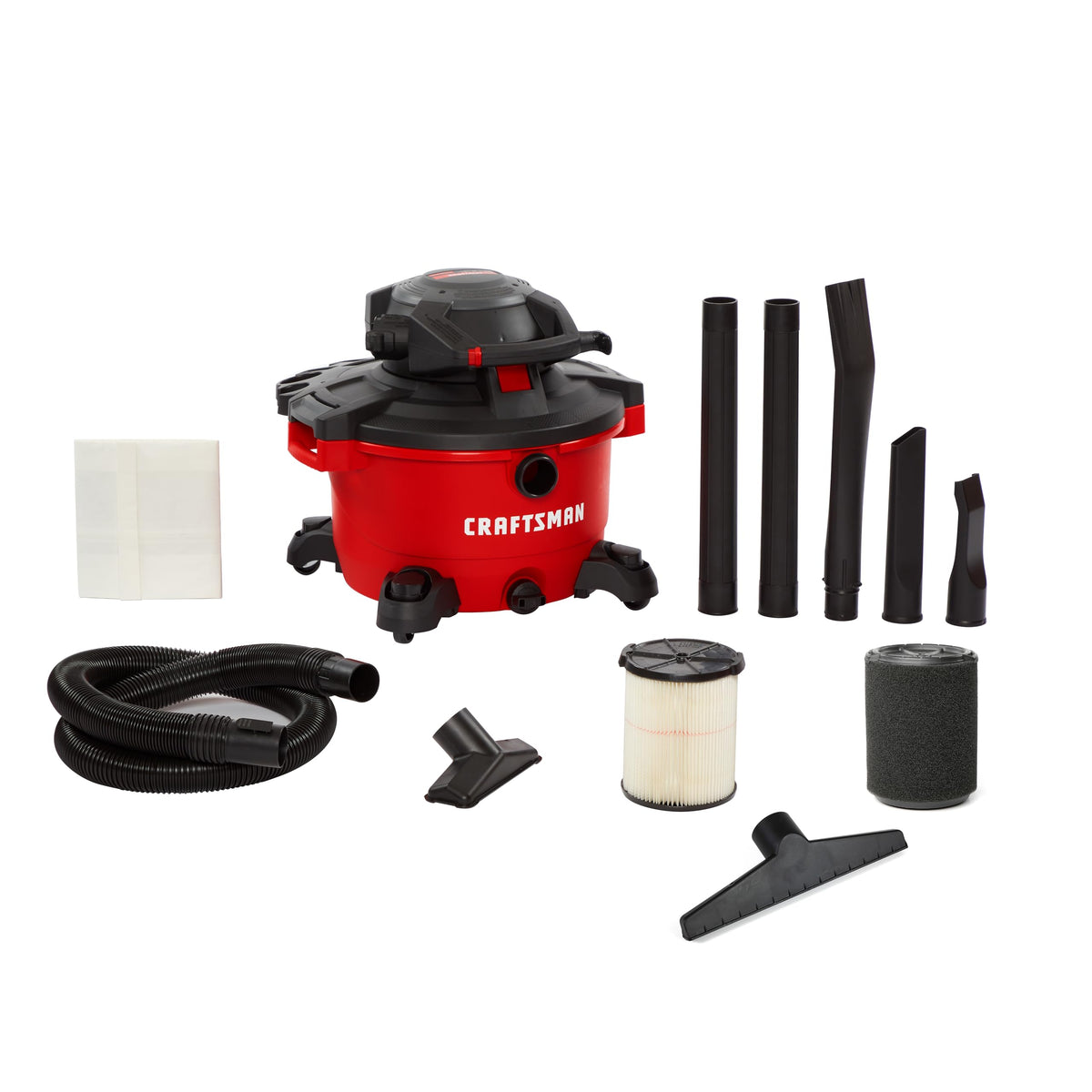 CRAFTSMAN CMXEVBE17607 16 Gal. 6.5 Peak HP Wet Dry Vac with Detach Blower