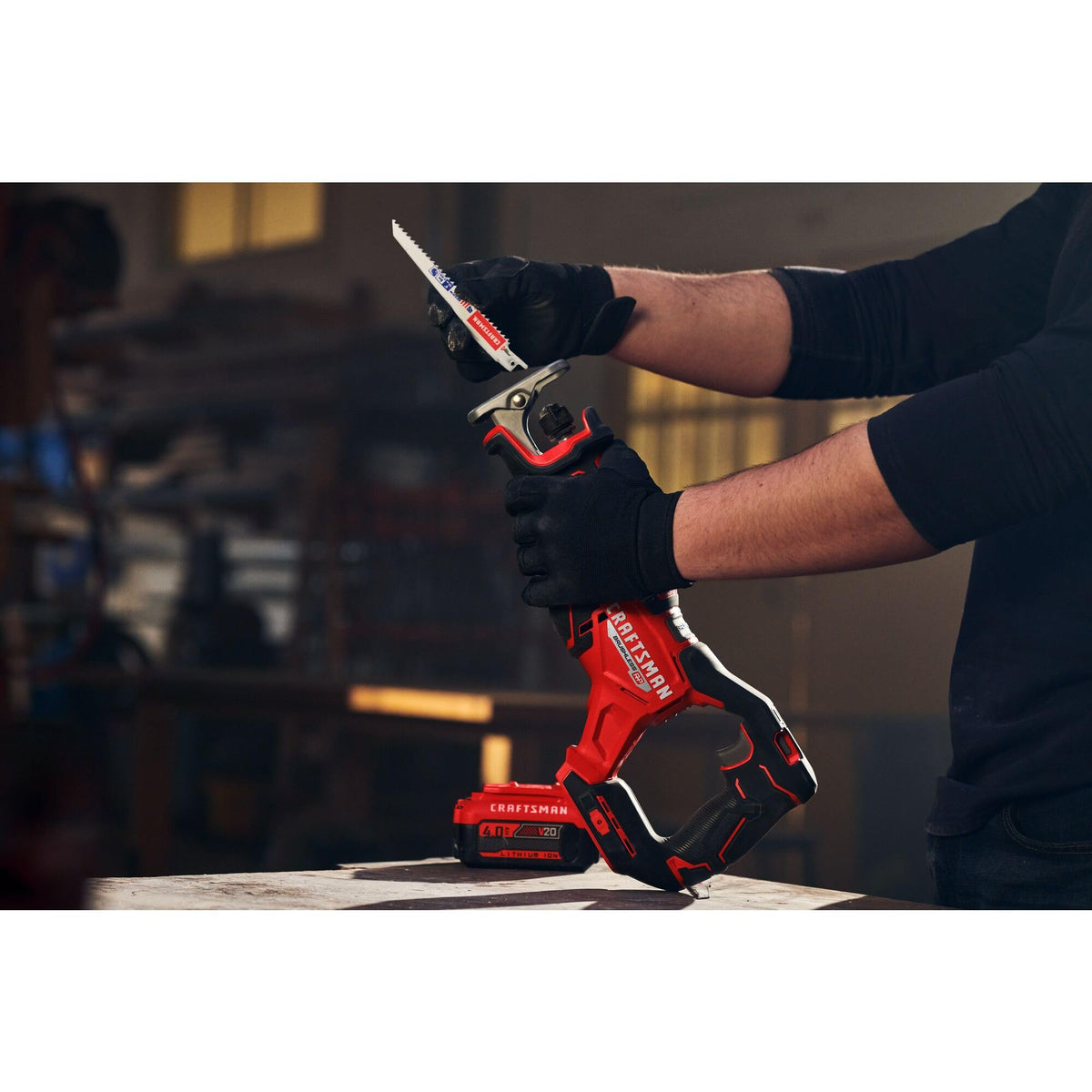 CRAFTSMAN V20 RP Cordless Reciprocating Saw, 3,200 RPM, 8 inch, Bare Tool Only (CMCS351B)