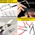 LAIKOU Metalsmith Tools Kit Beginners - Apprentice Metalsmithing Jewelry Making Tool Set - Professional Jeweler Repair DIY Working Tool Set