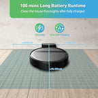 Kilgone Robot Vacuum and Mop Combo, App/Alexa Control, Smart Robot Vacuum Cleaner, Ultra-Thin, Automatic Recharge Robotic Vacuum Cleaner for Pet Hair/Carpet/Hard Floor