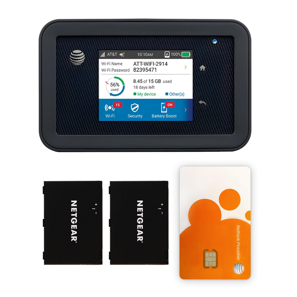 AT&T Unite Explore AC815S 4G LTE Mobile Hotspot, Portable WiFi Hotspot for Travel, Rugged IP65 Water & Dust Resistant, Up to 450 Mbps, 20+ Hour Battery, Dual-Band WiFi, (15 Devices) (Premium)