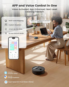 Lefant Robot Vacuum and Mop, 450ml Visible Dustbin, Upgraded 190° PSD Obstacle Avoidance, Customized Cleaning, Multi-Floor Mapping, 150 Mins Runtime, 2.4G/5G WiFi, Pet Hair & Carpets, M330 Pro