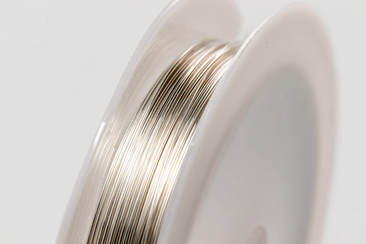 925 Sterling Silver Wire, 18 Gauge, Round, Half Hard, 15FT by CRAFT WIRE