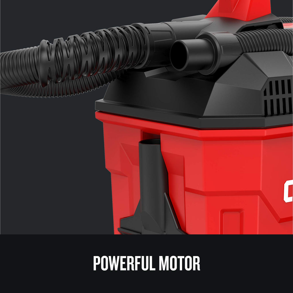 CRAFTSMAN V20 Cordless Vacuum Cleaner, Vac Wet/Dry, 2 Gallon, 7ft Hose, Bare Tool Only (CMCV002B)
