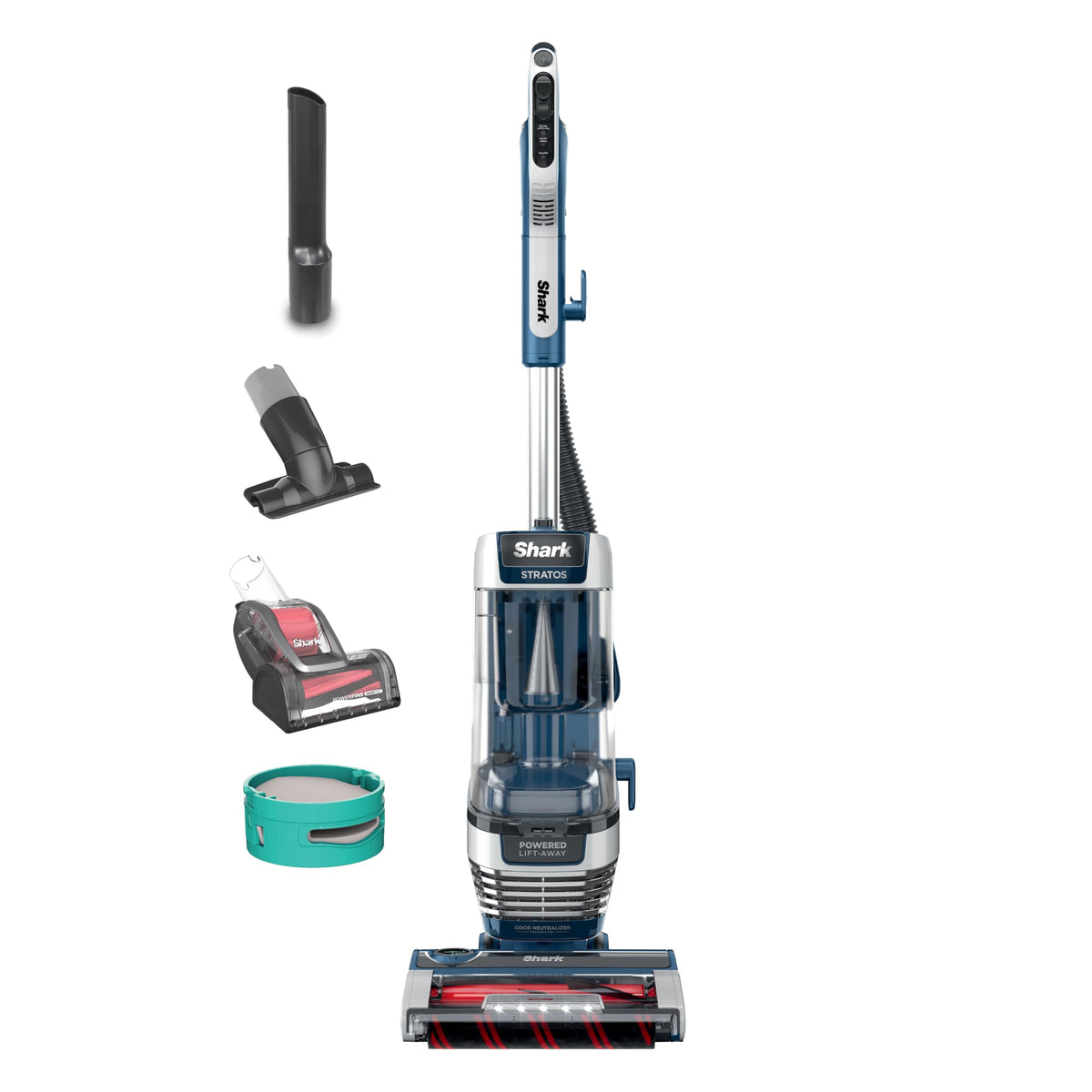 Shark® PowerDetect® Transformer™ Upright Vacuum, Midnight Steel, LX5002