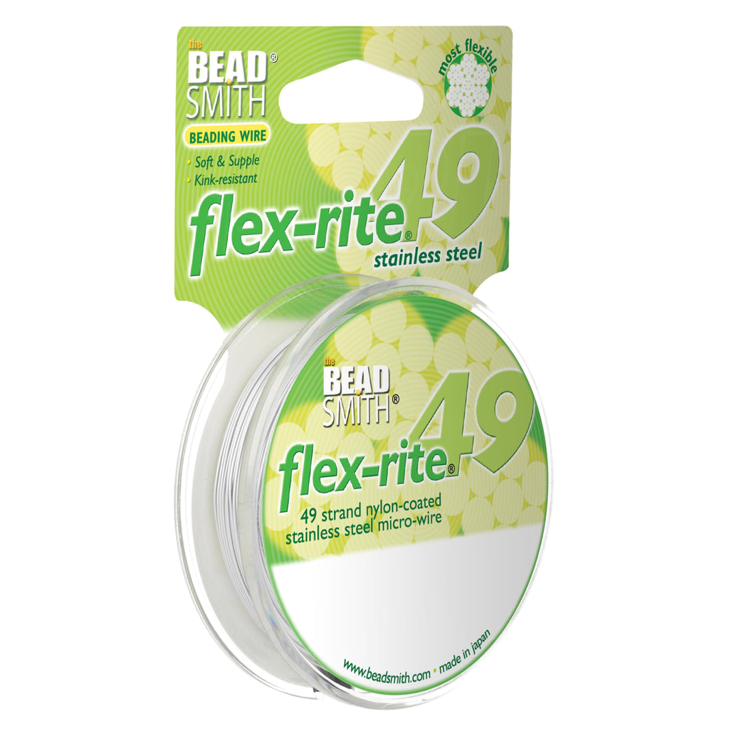 The Beadsmith Flex-Rite Beading Wire, Nylon-Coated Stainless-Steel Wire