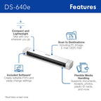 Brother DS-640e Compact Portable Document Scanner