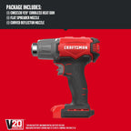 CRAFTSMAN V20 Cordless Heat Gun, Up to 950 Degrees, Portable Heat Gun, Tool Only (CMCE530B)