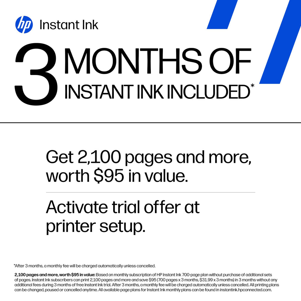 HP OfficeJet Pro 8125 Wireless All-in-One Color Inkjet Printer, Print, Scan, Copy, ADF, Duplex Printing Best-for-Home Office, 3 Month Trial of Instant Ink Included, AI-Capable (C2VJ4A)