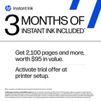 HP OfficeJet Pro 8125 Wireless All-in-One Color Inkjet Printer, Print, Scan, Copy, ADF, Duplex Printing Best-for-Home Office, 3 Month Trial of Instant Ink Included, AI-Capable (C2VJ4A)