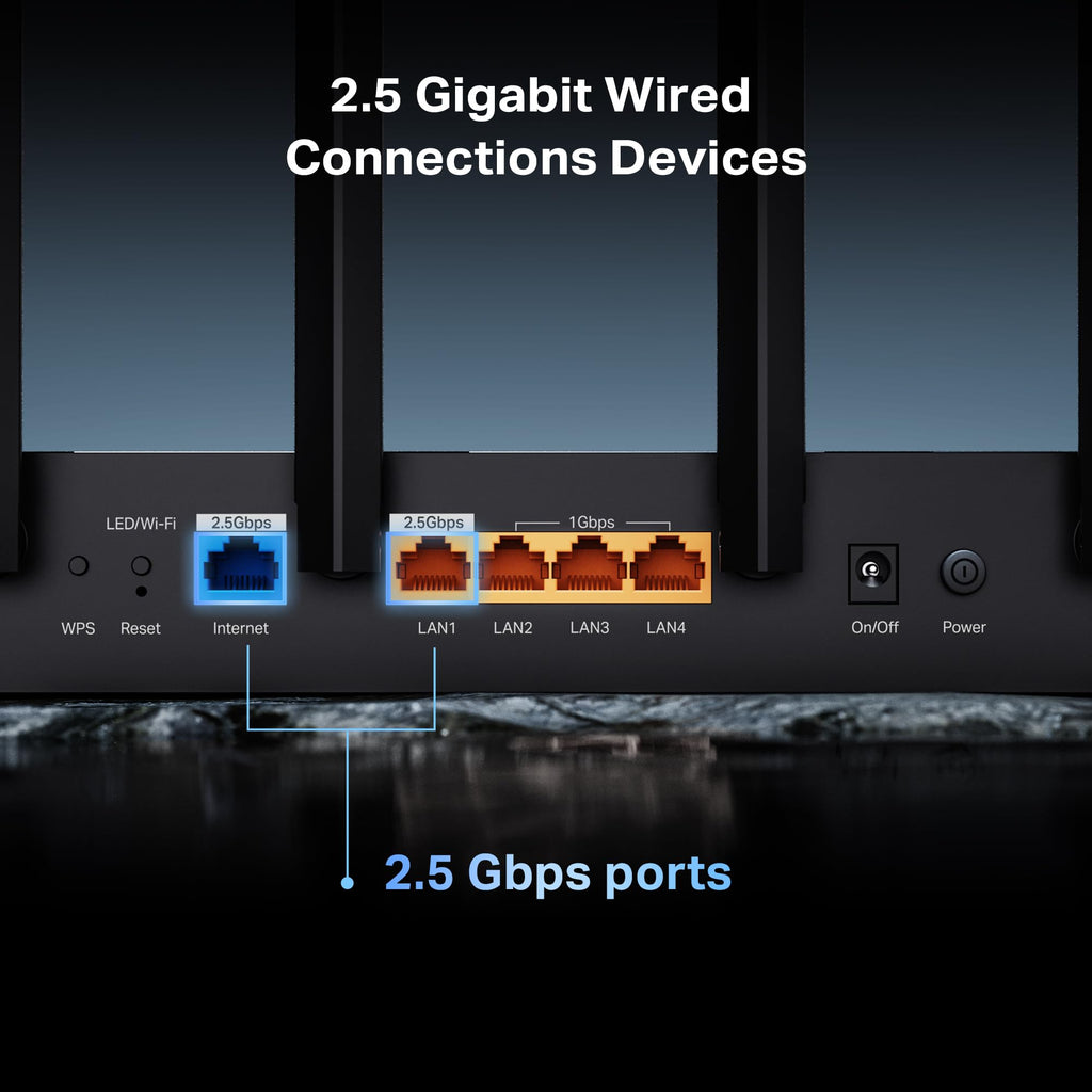 TP-Link BE6500 Dual-Band WiFi 7 Router (BE400)