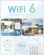 WAVLINK 2026 AX3000 0utdoor WiFi 6 Extender, Long Range Access Point