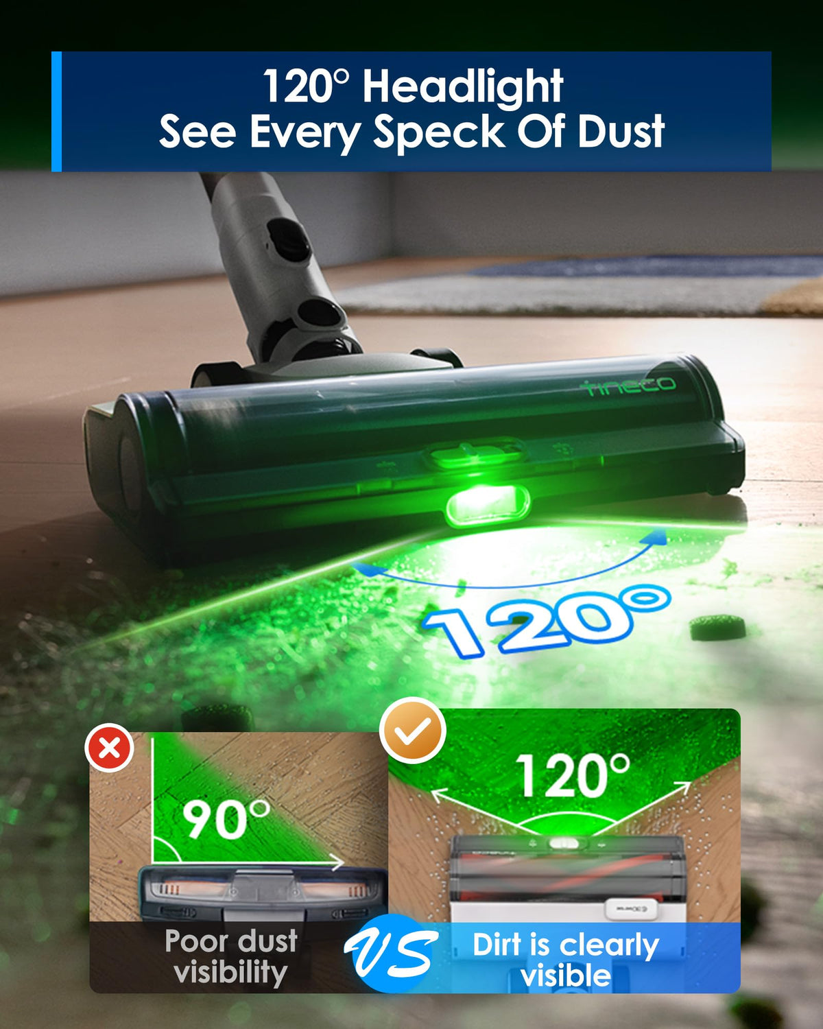 Tineco Pure ONE Station 5 Cordless Smart Vacuum with 2.5L Auto Dust Base, Full-Path Self-Cleaning, 175AW Suction, ZeroTangle Tech, Stick Vacuum Cleaner for Pet Hair, Carpet & Hard Floor