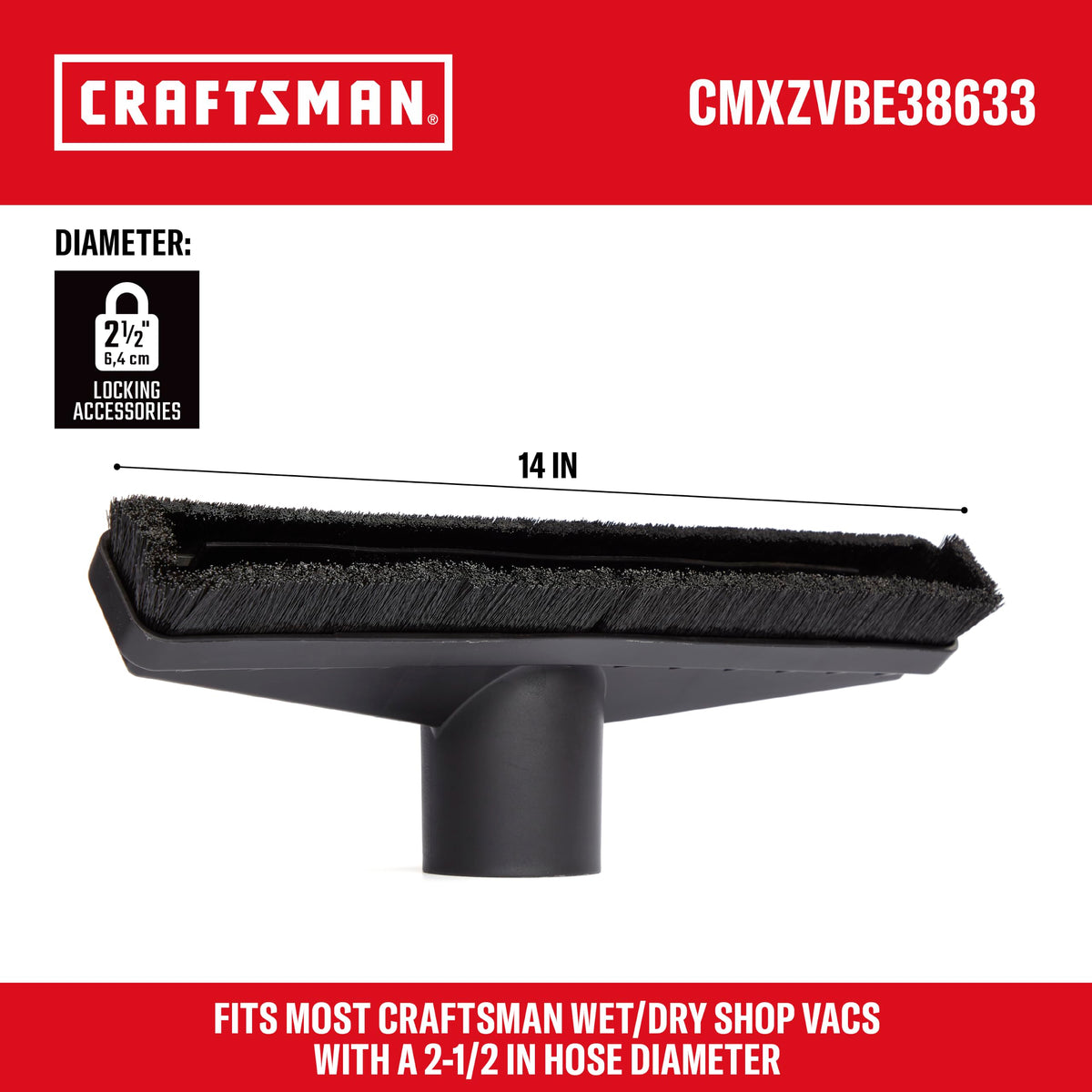 CRAFTSMAN CMXEVBE18695 16 Gallon 6.5 Peak HP Wet Dry Shop Vacuum