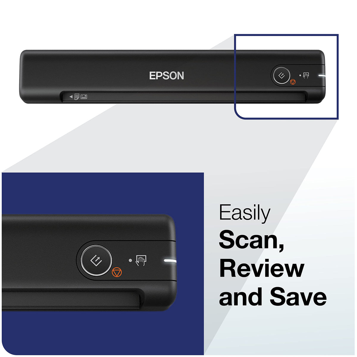 Epson Workforce ES-50 Compact & Lightweight Mobile Document Scanner