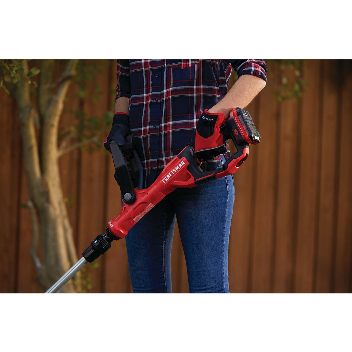 CRAFTSMAN V20 WEEDWACKER Cordless String Trimmer Edger with Automatic Feed, 13 inch, Bare Tool Only (CMCST900B)