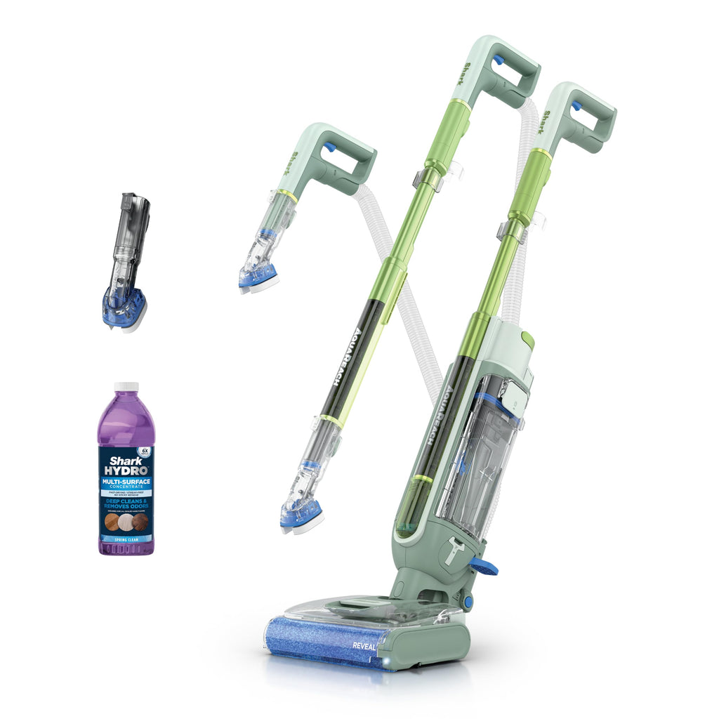 Shark AquaReach Hard Floor Vacuum & Mop, Extendable Wand, Moss, WD552AMZ