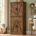72" Tall Sewing Craft Storage Cabinet with Adjustable Shelves