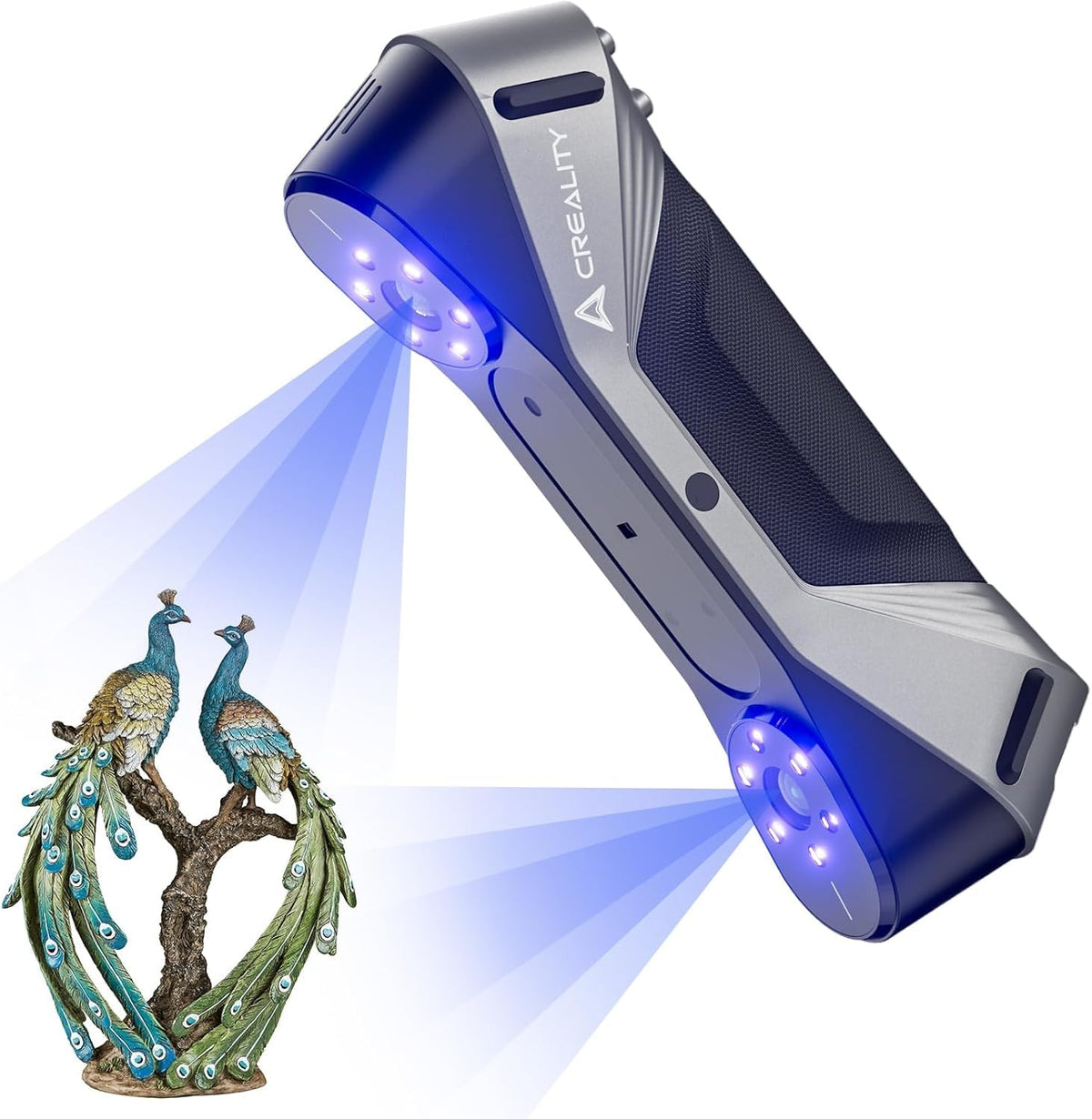 Creality CR-Ferret SE 3D Scanner for 3D Printing, Anti-Shake, 0.1Mm Precision, 30FPS Scanning Speed, Full-Color, Upgraded Desktop 3D Scanner for Body Hair Black Metal Non-Reflective Objects