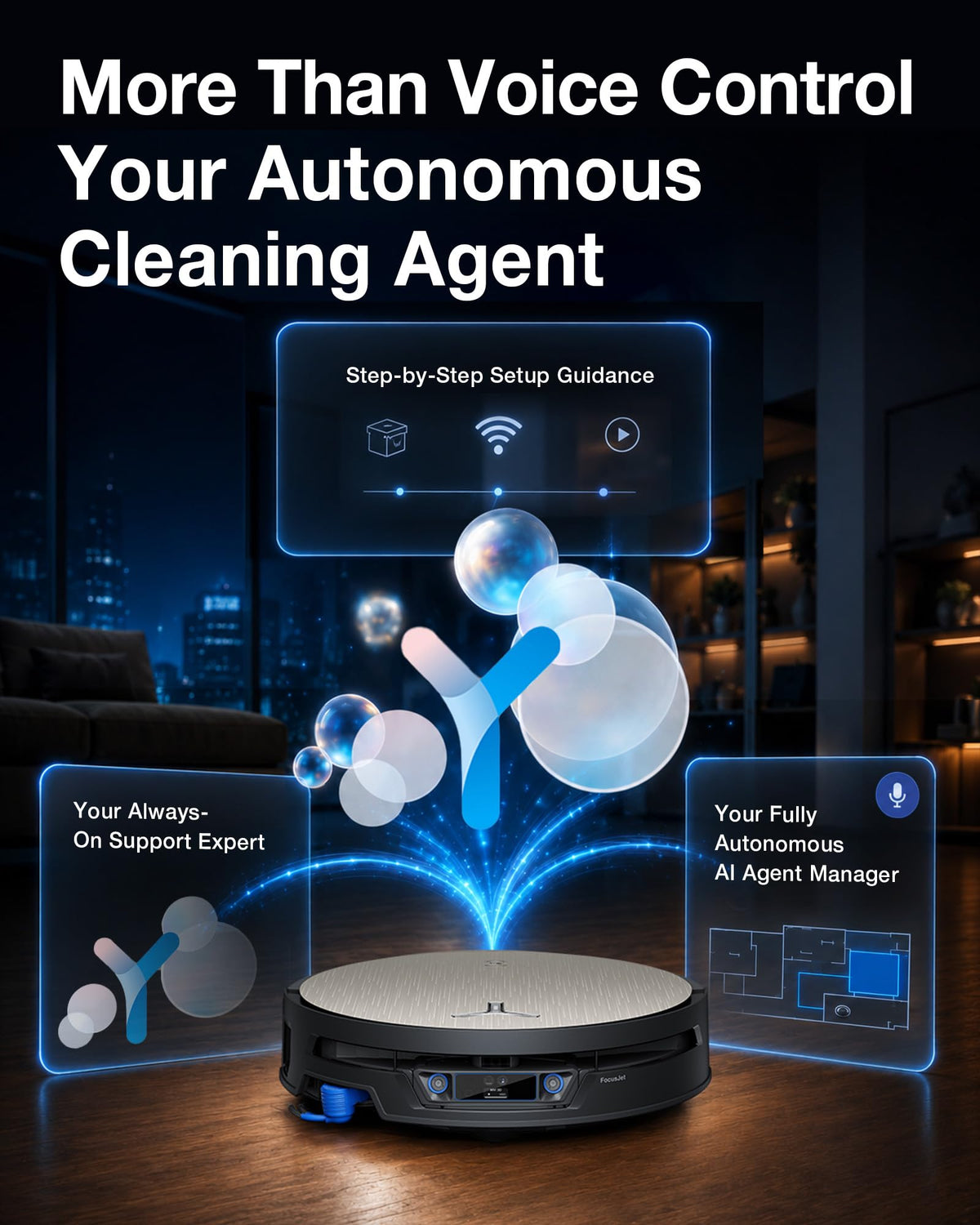 ECOVACS DEEBOT X12S OMNICYCLONE Robot Vacuum & Mop with OZMO Roller 3.0