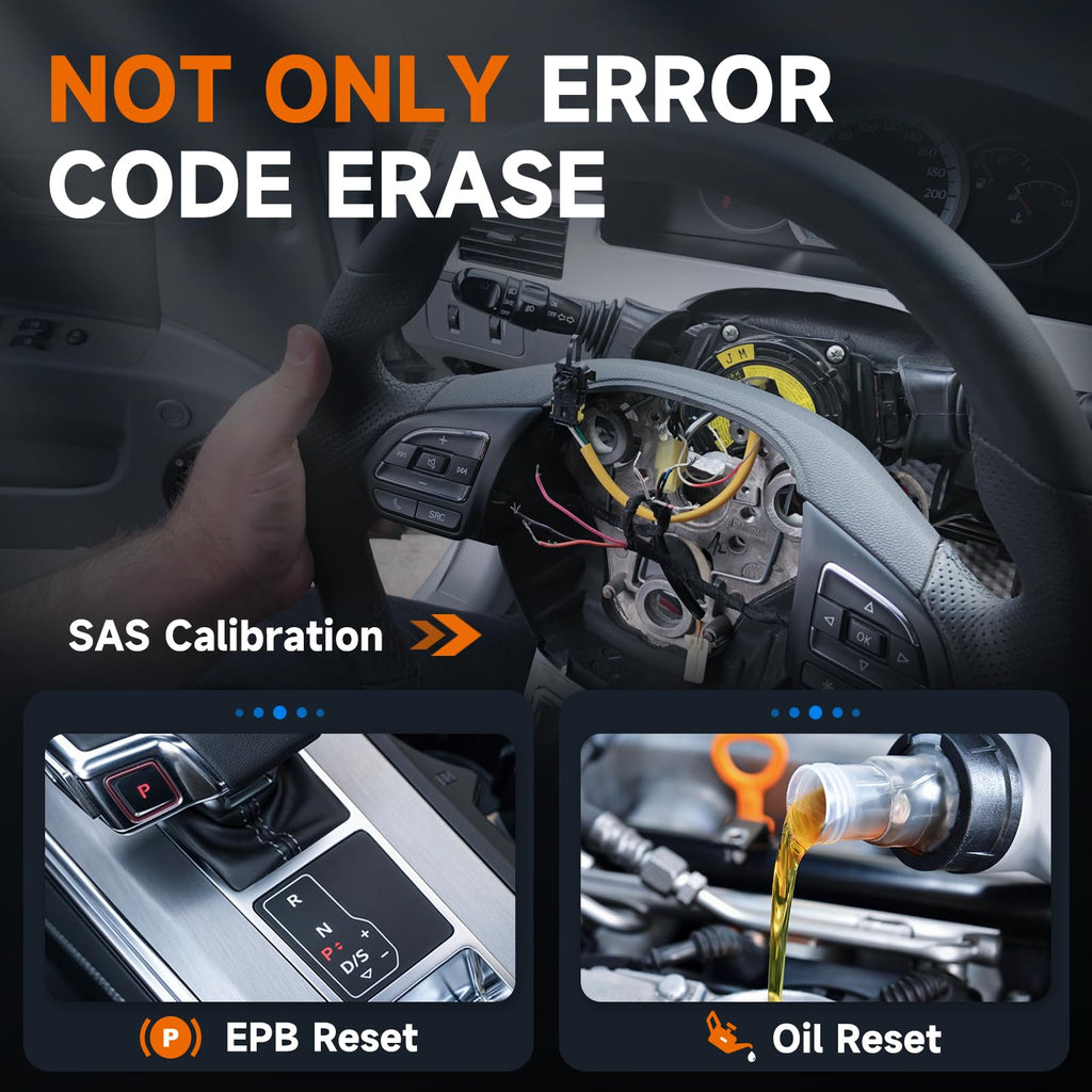 FOXWELL NT630 Plus OBD2 Scanner with ABS and SRS, Auto Bleed Code Reader