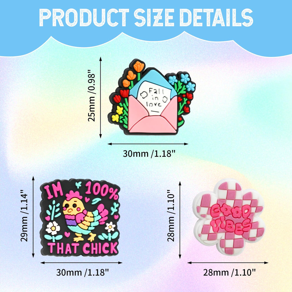 500Pcs Random Silicone Focal Beads for Pens Keychains DIY Jewelry Making