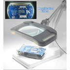 Tabletop Foldable Magnifying Glass with LED Light Standing Design Needlework Sewing Loupe for Beading & Jewelry Making