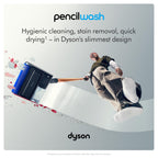 Dyson PencilWashᵀᴹ Cordless Wet Cleaner for Hard Floors - Ultra Slim and maneuverable, Cleans Wet and Dry Messes, 30 Minutes Run time
