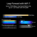ASUS RT-BE88U WiFi 7 Router - x2 10G Ports, Up to 7.2 Gbps, Mesh Compatible