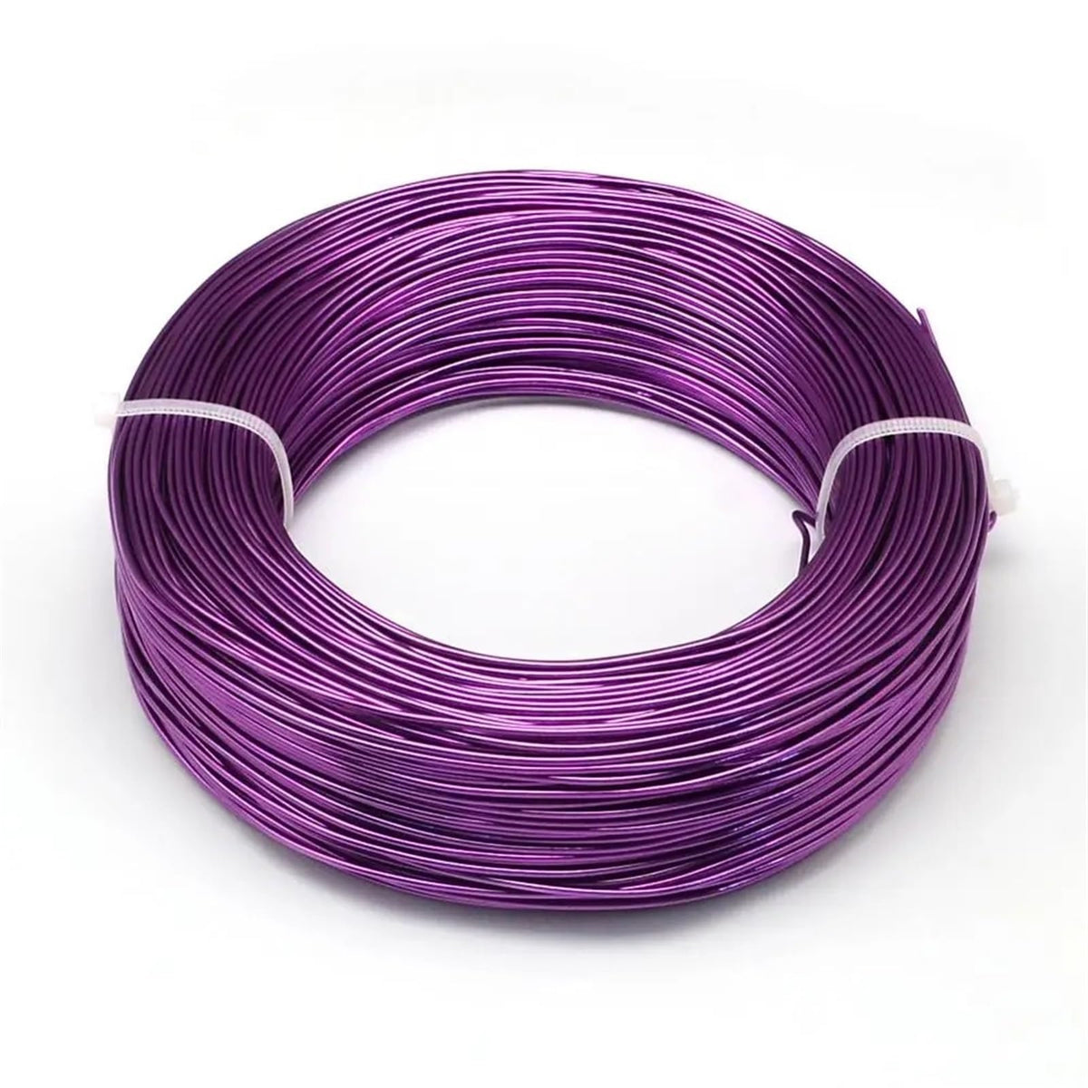 Aluminum Craft Metal Jewellery Wire 0.5mm-6mm for Jewelry Making Bracelet DIY Handwork Beading Bike Modelling(Darkviolet,2mm About 55m)