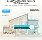 WiFi Extender 2026 AC1200 Dual Band 5GHz/2.4GHz Signal Booster Up to 15,999 Sq.ft, 3-in-1 Wireless Repeater Router Amplifier for Home with Ethernet Port
