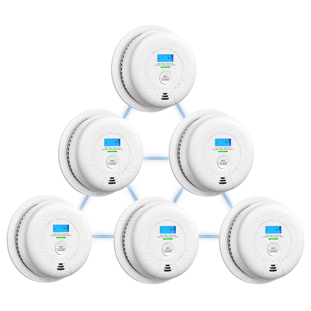 X-Sense Interconnected Smoke and CO Detector Combo, SC01-W, 3-Pack